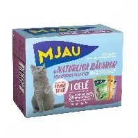 Bilde av Mjau Multipack Kjøttsmaker i gelé 12x85 g Katt - Kattemat - Våtfôr