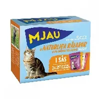 Bilde av Mjau Multipack Kjøttsmaker i saus 12x85 g Katt - Kattemat - Våtfôr