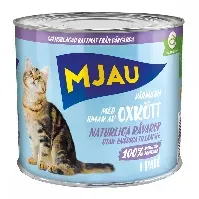 Bilde av Mjau Paté med oksekjøtt 635 g Katt - Kattemat - Våtfôr