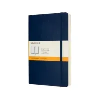 Bilde av Moleskine Notebook MOLESKINE Classic L (13x21 cm) fôret, mykt omslag, safirblå, 400 sider, blå Skriveredskaper - Skrivetilbehør - Andre