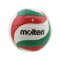 Bilde av Molten V4M1500, Grønn, Rød, Hvit, Lær, Syntetisk, 18-panel ball, Inne & Ute, Mønster, Unisex Sport & Trening - Sportsutstyr - Volleyballer
