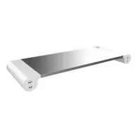 Bilde av Monitorfod Unilux Study metal grå m/indbygget USB-porte interiørdesign - Tilbehør - Tilbehør til skrivebord