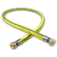 Bilde av Mora GAS CABLE PVC braid F1/2-F1/2 L-750 with two swivel nuts Rørlegger artikler - Rør og beslag - Gass fittings