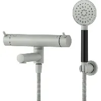 Bilde av Mora Inxx II badekarmatur med dusjsett, matt grå Baderom > Badekaret
