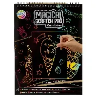 Bilde av Moxy - Magical Scratch Pad A4 - Rainbow - Leker