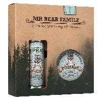 Bilde av Mr Bear Family Kit Spray & Pomade 200+100ml Hårpleie - Styling - Saltvannsspray