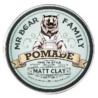 Bilde av Mr Bear Family Pomade Matt Clay 100ml Mann - Hårpleie - Styling