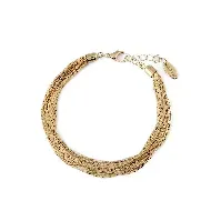 Bilde av Multi Chain 8 Row Bracelet Pale Gold - Accessories