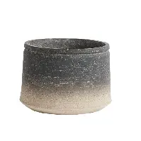 Bilde av Muubs - Kanji Low Jar 21 cm - Black/Grey (9240000105) - Hage, altan og utendørs
