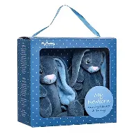 Bilde av My Teddy - Giftbox - Comforter&Small Rabbit - Blue (28-NBBG-1) - Leker