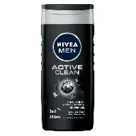 Bilde av NIVEA Men Active Clean Shower Gel 250ml Mann - Hudpleie - Kropp - Dusj