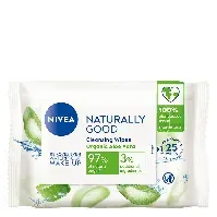 Bilde av NIVEA Naturally Good Cleansing Wipes 25pcs Sminke - Sminkefjerner - Sminkeservietter