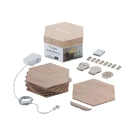Bilde av Nanoleaf - Elements - Wood Look Hexagons Starter Kit- 7 Panels - Elektronikk