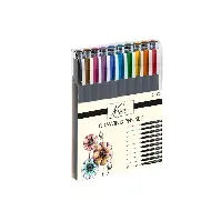 Bilde av Nassau - Drawing pen set, fineliners, coloured, 10pcs (K-AR0826/GE) - Leker