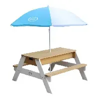Bilde av Nick vann/sandbord med parasoll brun/hvit AXI Sand Utendørs