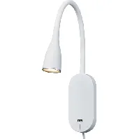 Bilde av Nielsen Eye Vegglampe med USB-uttak &amp; LED 5W, hvit Lamper &amp; el > Lamper &amp; spotter