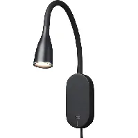 Bilde av Nielsen Light Eye vegglampe med USB, sort Vegglampe