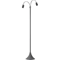 Bilde av Nielsen fotgjenger gulvlampe med 2 armer (ikke ink. skjermer), soft grå Lamper &amp; el > Lamper &amp; spotter