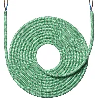 Bilde av Nielsen stoffledning zigzag 2x0,75 mm², 4 meter, grønn Lamper &amp; el > Kabel &amp; ledning