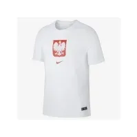Bilde av Nike Poland Football T-Shirt, T-skjorte, Voksen, Hankjønn, Hvit, Red, Monokromatisk Klær og beskyttelse - Arbeidsklær - Poloskjorter