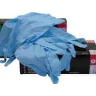 Bilde av Nilex engangshandske 7 (S) - Nitril pudderfri - tykkelse 0.10mm - blå - æske a 100 stk Verktøy & Verksted - Skugsbruk - Klær og hjelmer