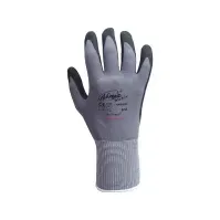 Bilde av Ninja Maxim handske Str 11 - Nylon/spandex, halvdyppet, grå m/sort nitril belægning Klær og beskyttelse - Hansker - Arbeidshansker