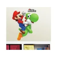 Bilde av Nintendo Super Mario Bros med Yoshi og Mario Wallstickers Barn & Bolig - Barnerommet - Vegg klistremerker