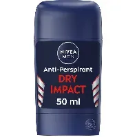Bilde av Nivea Antiperspirant Deodorant Dry Impact Stick - 50 ml Hudpleie - Kroppspleie - Deodorant - Herredeodorant