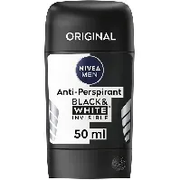 Bilde av Nivea Black & White Anti-Perspirant Stick 50 ml Hudpleie - Kroppspleie - Deodorant - Damedeodorant
