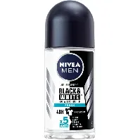 Bilde av Nivea Black & White Fresh Roll On 50 ml Hudpleie - Kroppspleie - Deodorant - Herredeodorant