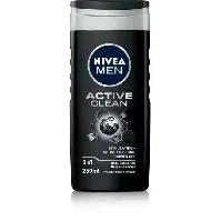 Bilde av Nivea MEN Active Clean Shower Cream - 250 ml Hudpleie - Kroppspleie - Shower Gel