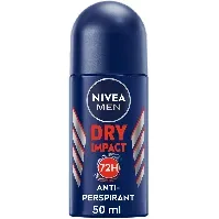 Bilde av Nivea MEN Dry Impact Roll-On Deodorant - 50 ml Hudpleie - Kroppspleie - Deodorant - Herredeodorant
