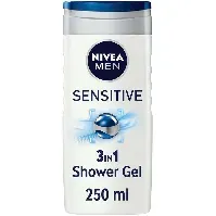 Bilde av Nivea MEN Shower Gel Sensitive - 250 ml Hudpleie - Kroppspleie - Shower Gel