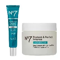 Bilde av No7 Skincare Essential Duo - Protect & Perfect Serum 30ml, Day Cream 50ml Hudpleie - Pakkedeals