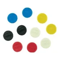 Bilde av Nobo 1915297, Whiteboard-magnet, Assorterte farger, 24 mm, 16 mm, 24 mm, 120 mm interiørdesign - Tilbehør - Magneter