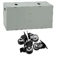 Bilde av Nofred - Cube Long Storage Bench Olive Green + Nofred - Wheels For The Cube - Baby og barn