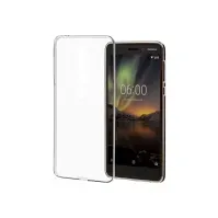 Bilde av Nokia Clear Case CC-110 - Baksidedeksel for mobiltelefon - termoplast-polyuretan (TPU) - gjennomsiktig - for Nokia 6.1 Tele & GPS - Mobilt tilbehør - Deksler og vesker
