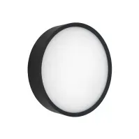 Bilde av Nordtronic Zoe - Vegglampe - LED - 12 W - klasse E - 3000/4000 K - svart, RAL 9005 Belysning - Utendørsbelysning - Veggbelysning