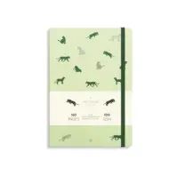 Bilde av Notebook B5 Deluxe Green Panther, B5, 160 ark, Linjerte ark, Innbundet (hardcover) Papir & Emballasje - Blokker & Post-It - Notatbøker