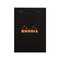 Bilde av Notesblok Rhodia, linjeret, A6, 80 ark 80 g, sort Papir & Emballasje - Blokker & Post-It - Blokker