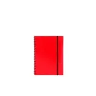 Bilde av Notesbog A5 plast med spiralryg rød Papir & Emballasje - Blokker & Post-It - Blokker