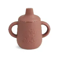 Bilde av Nuuroo - Aiko silicone cup with sippy lid - Mahogany - Baby og barn