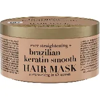 Bilde av OGX Brazilian Keratin Smooth Mask 300 ml Hårpleie - Treatment - Hårkur