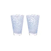 Bilde av OYOY Living - Yuka Swirl Glass - Pack of 2 - Blue (L301056) - Hjemme og kjøkken