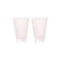 Bilde av OYOY Living - Yuka Swirl Glass - Pack of 2 - Rose (L301055) - Hjemme og kjøkken