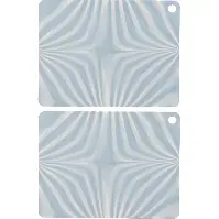 Bilde av OYOY Zebura kuvertbrikke, blå/hvit, 2 stk Dekkservietter