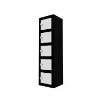 Bilde av Opbevaringsboks til mobil/værdier 5 rum med nøgle Arkivering - Arkiv bokser / Mapper - Oppbevaringsbokser til hengemapper