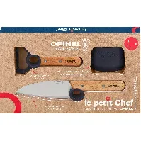 Bilde av Opinel Le Petit Chef barnesett 3 deler, blå Barnekniv