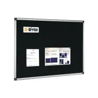Bilde av Opslagstavle Bi-Office® Maya HxB 90 x 120 cm, aluminiumsramme, sort interiørdesign - Tavler og skjermer - Oppslagstavler