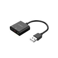 Bilde av Orico SKT3-BK-BP eksternt lydkort USB-A, 3 porter, minikontakt PC-Komponenter - Lydkort